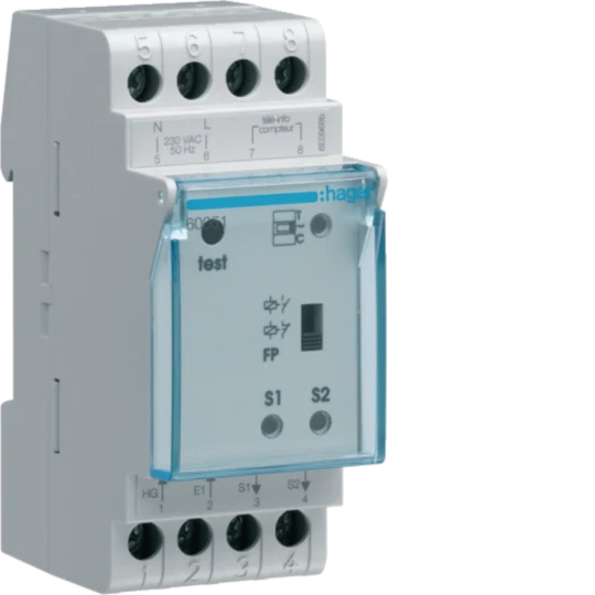 Load shedder 2 rotary channels 230V, 2 modules